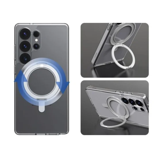 Cover Samsung S25 Ultra Duple Stand Magsafe Case Araree - Clear